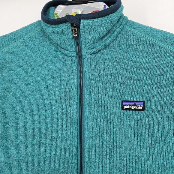 Patagonia Sweater Womens Extra Small Green Full Zip Fleece Pullover Outdoor - Picture 2 of 11